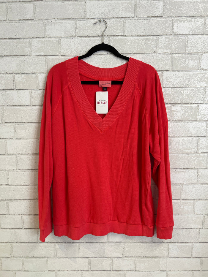 Coral V-Neck Sweatshirt - Universal Threads