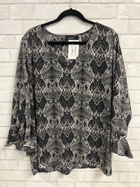 Snakeskin Blouse - Karen Kane