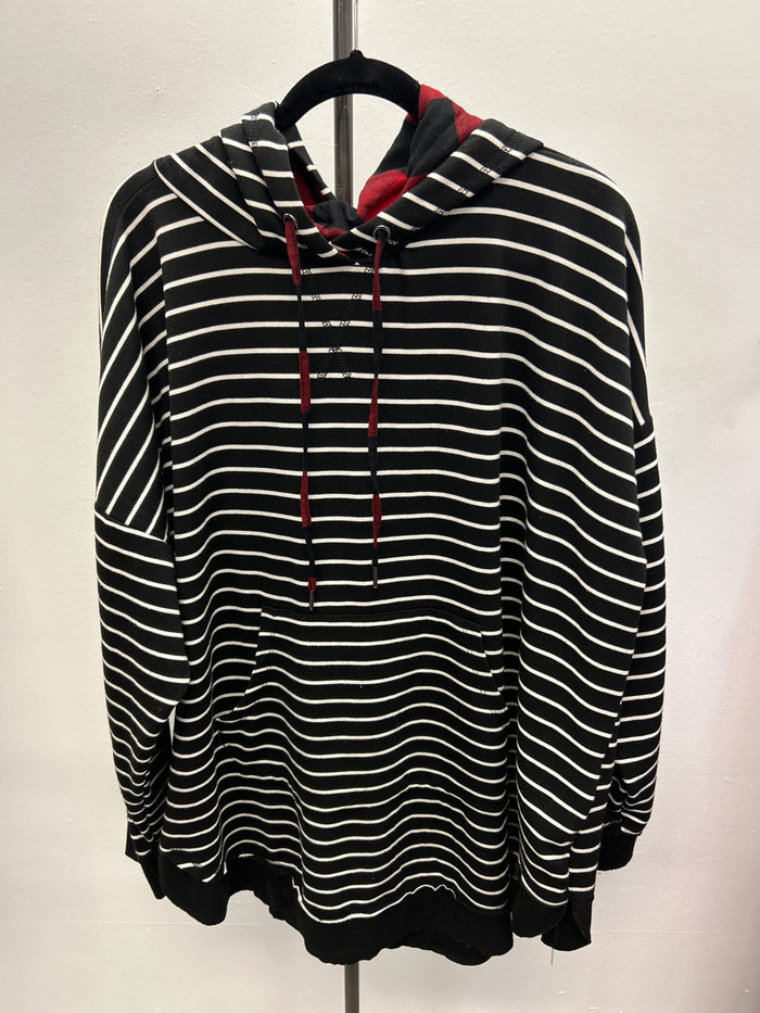 B/W Stripe Hoodie - Maurices