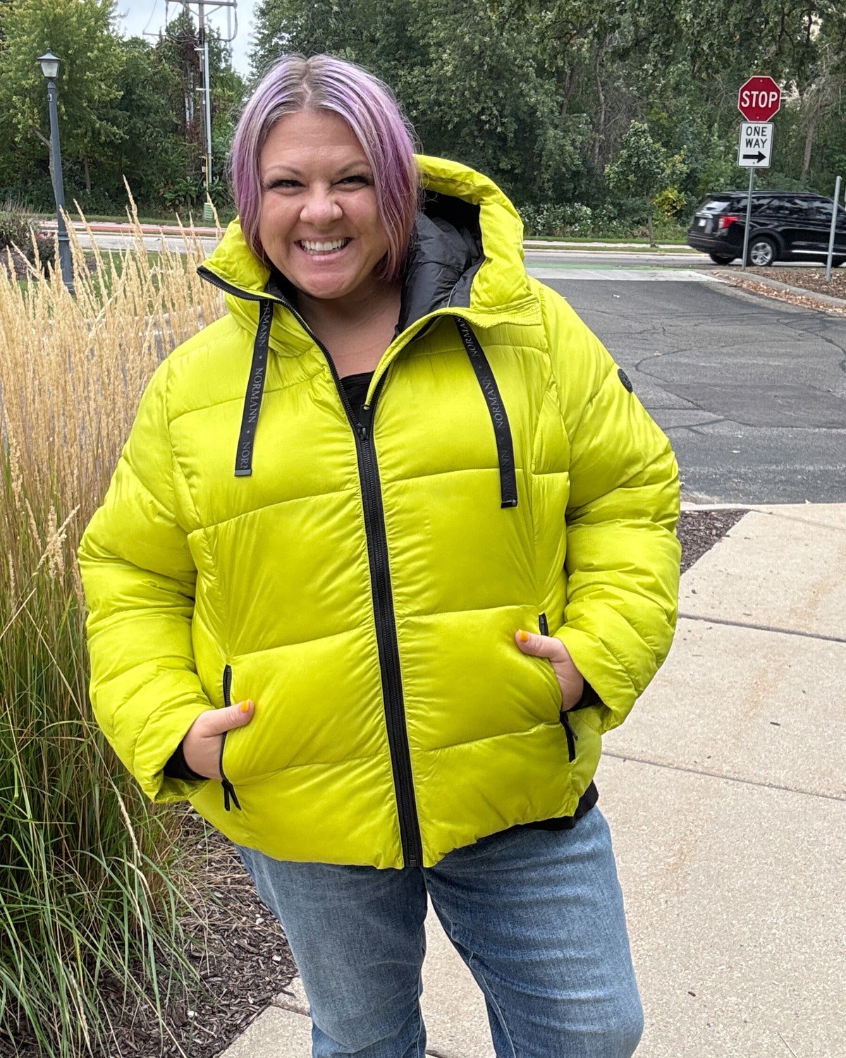 Technical Down Jacket | Lime