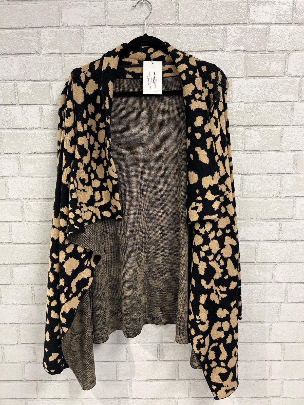 Cheetah Cowl Wrap Sweater- Lane Bryant