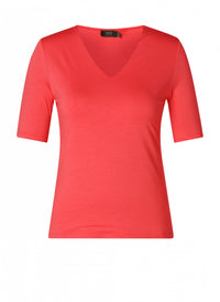 Valya V-Neck | Coral