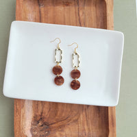 Holly Earrings | Brown Shimmer