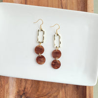 Holly Earrings | Brown Shimmer