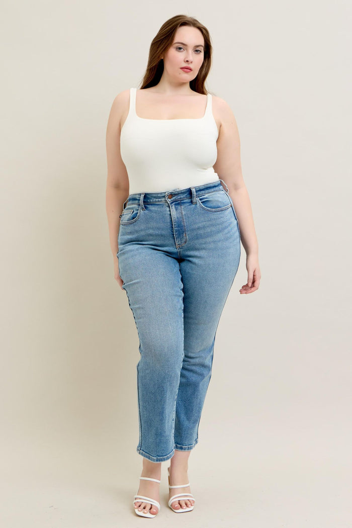 High Waist Vintage Straight