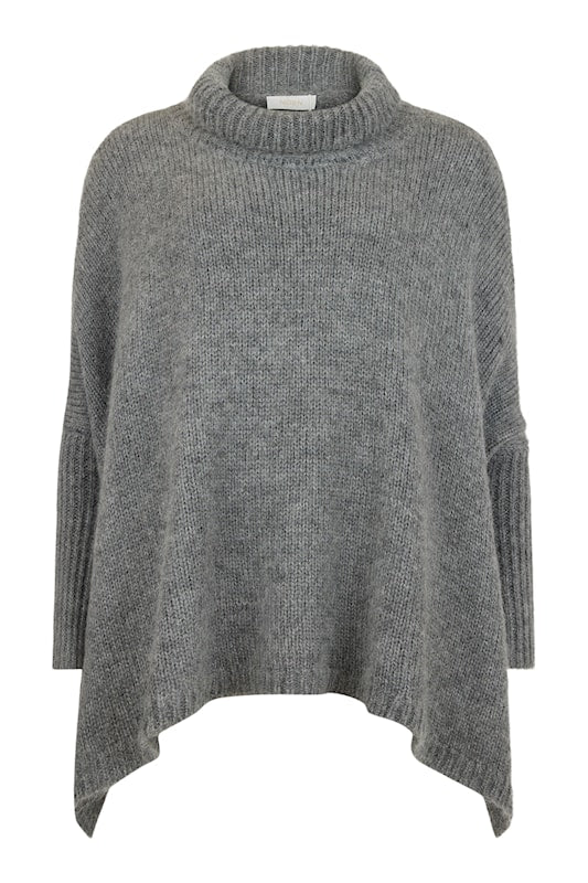 Roll Neck Pullover Sweater | Charcoal Grey