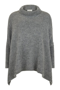 Roll Neck Pullover Sweater | Charcoal Grey