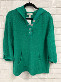 Green Button Quarter Zip - CJ Banks