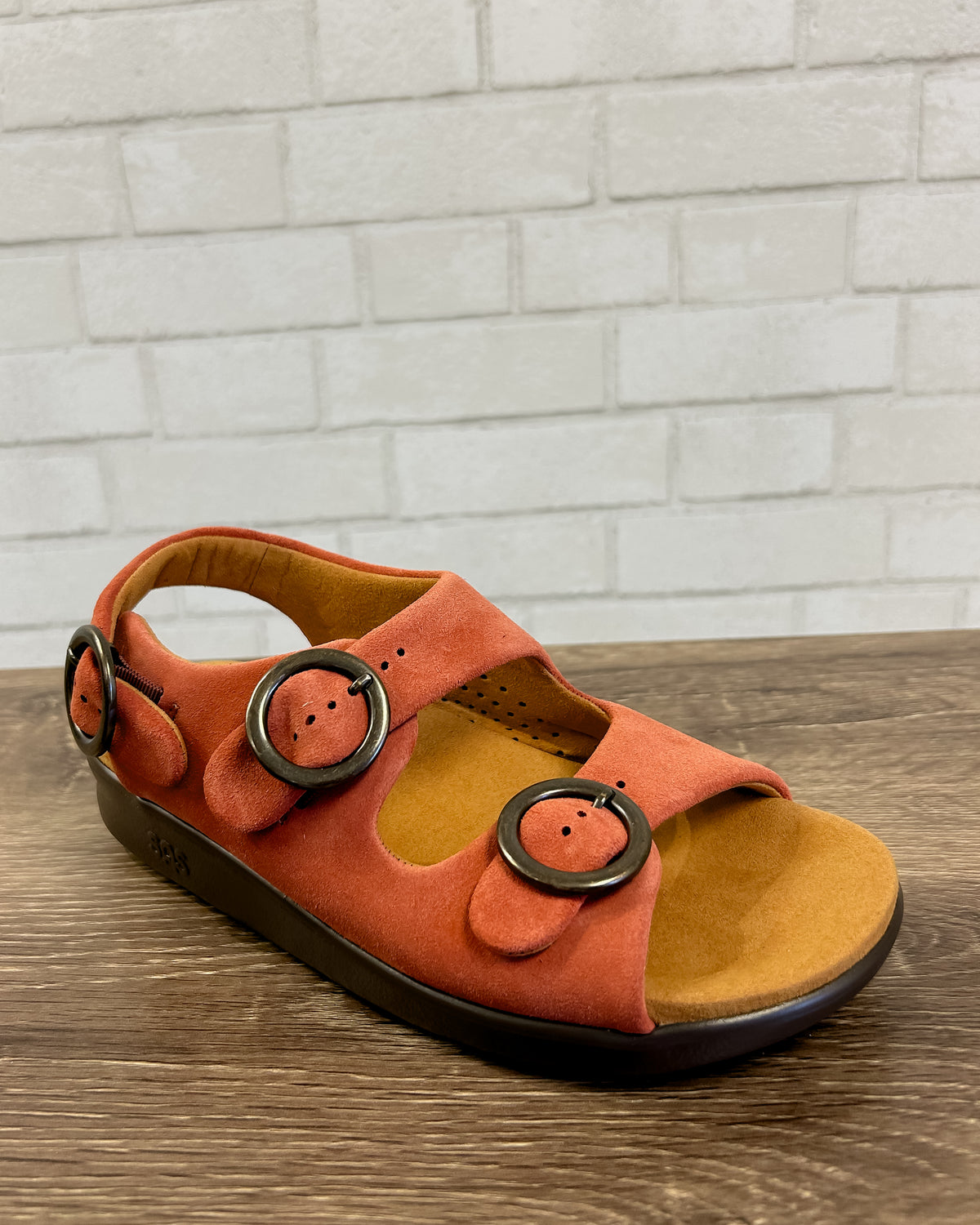 Relaxed Sandal | Rust | Wide Width