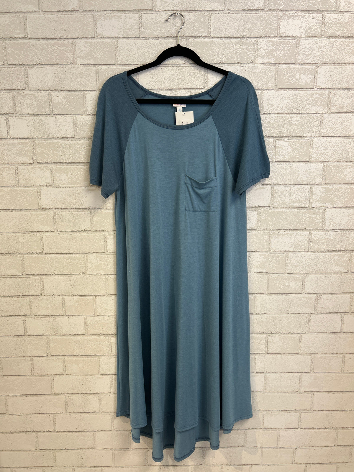 Blue One Pocket Dress - LLR