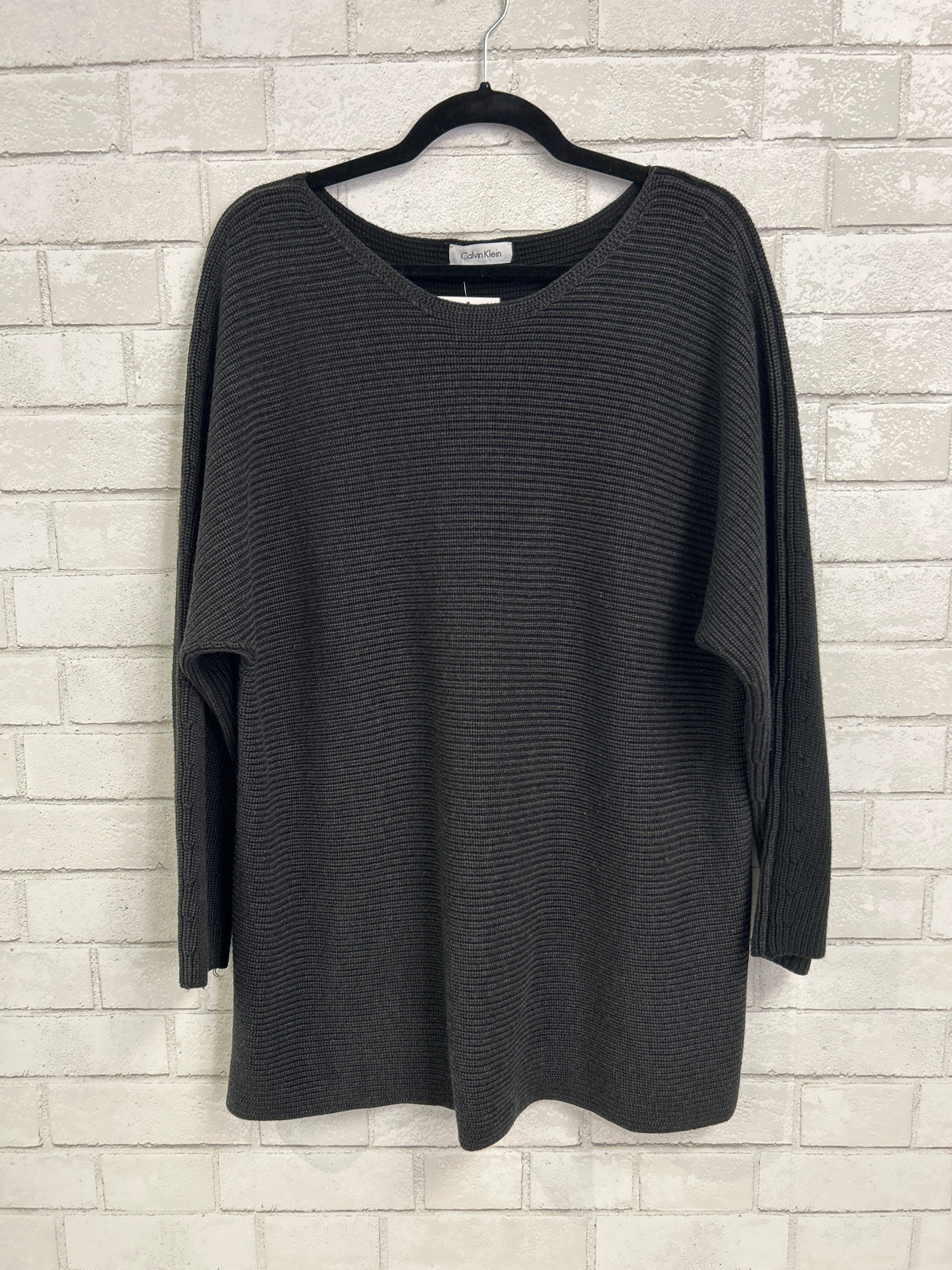 Black Knitted Long Sleeve Top - Calvin Klein