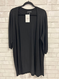 Black 3/4 Slv Cardigan - Lane Bryant