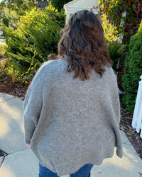 Roll Neck Pullover Sweater | Charcoal Grey