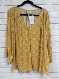 Yellow Floral Blouse - St Johns Bay