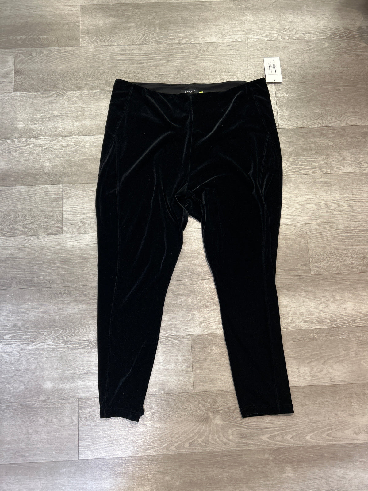 Black Velvet Leggings - Lysse