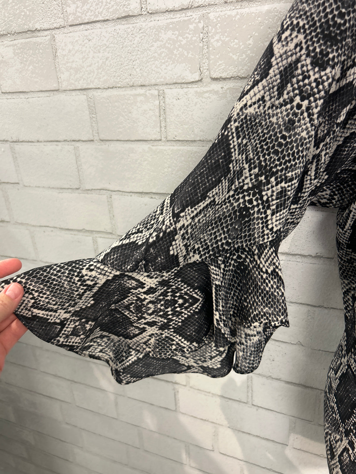 Snakeskin Blouse - Karen Kane