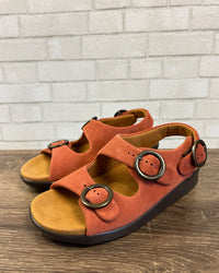 Relaxed Sandal | Rust | Wide Width
