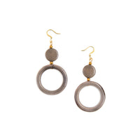 Salma Earrings | Charcoal Gray
