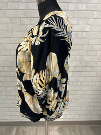 Floral Tie Front Blouse - Karen Kane