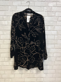 Black Velvet Burnout Button up - Chicos
