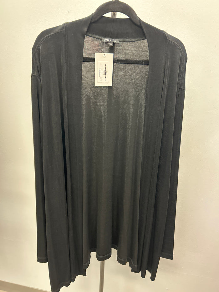 Black Stretchy Cardigan - Nikki V