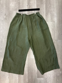 Army Green Linen Pants - Sotela