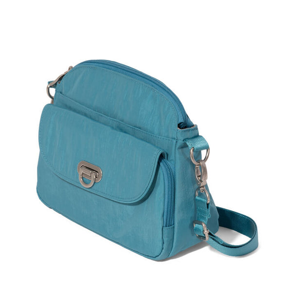 Coastal Flip Lock Crossbody | Seaside Blue