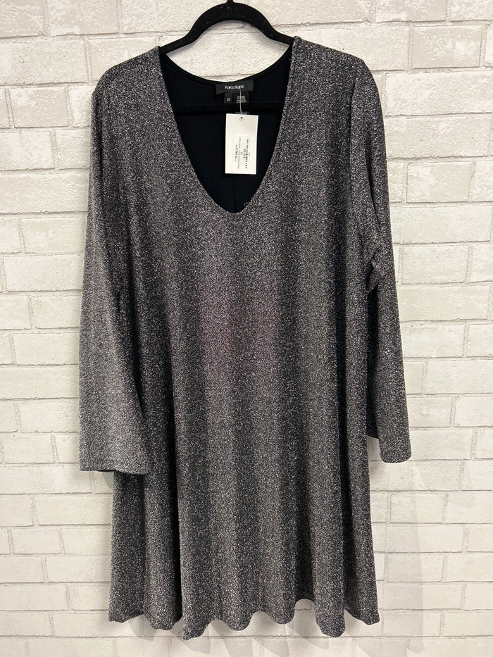 Silver Sparkle Dress - Karen Kane