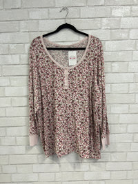 Burgundy/Pink Floral Top - Torrid