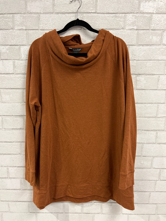 Burnt Orange Turtleneck Tunic - Natural Reflections