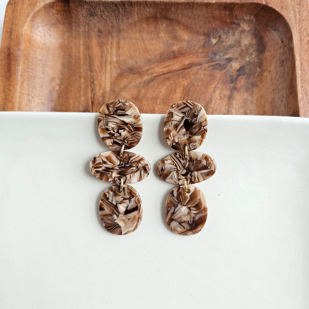 Florence Earrings | Hickory Brown