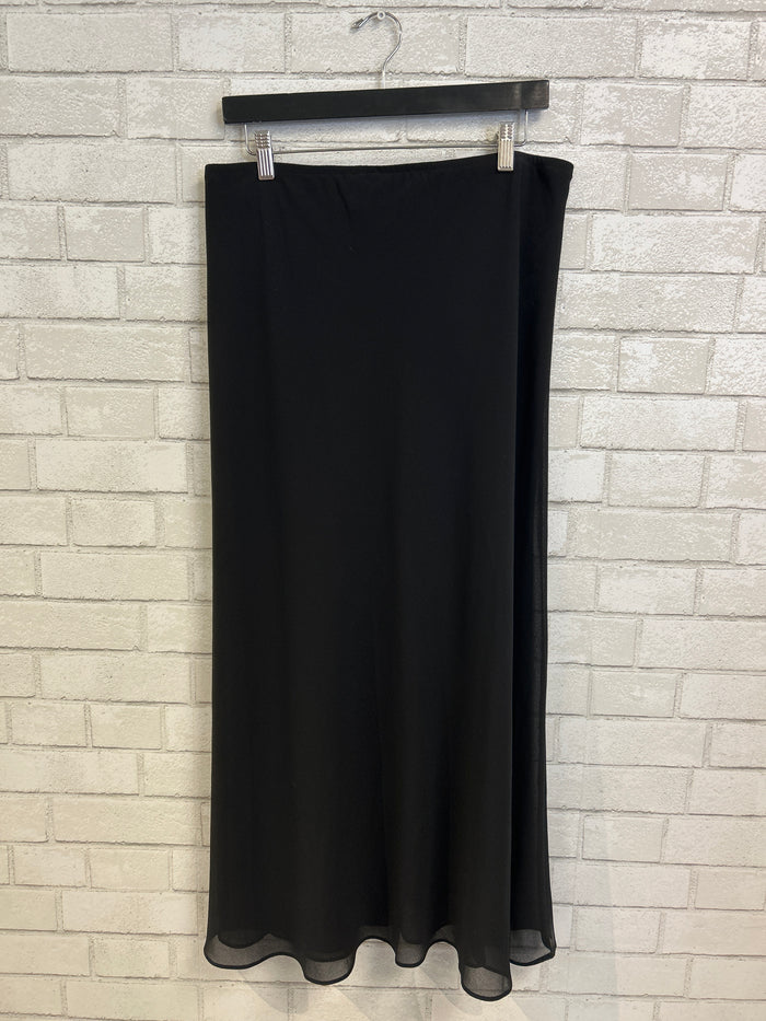 Black Sheer Maxi Skirt - JBS
