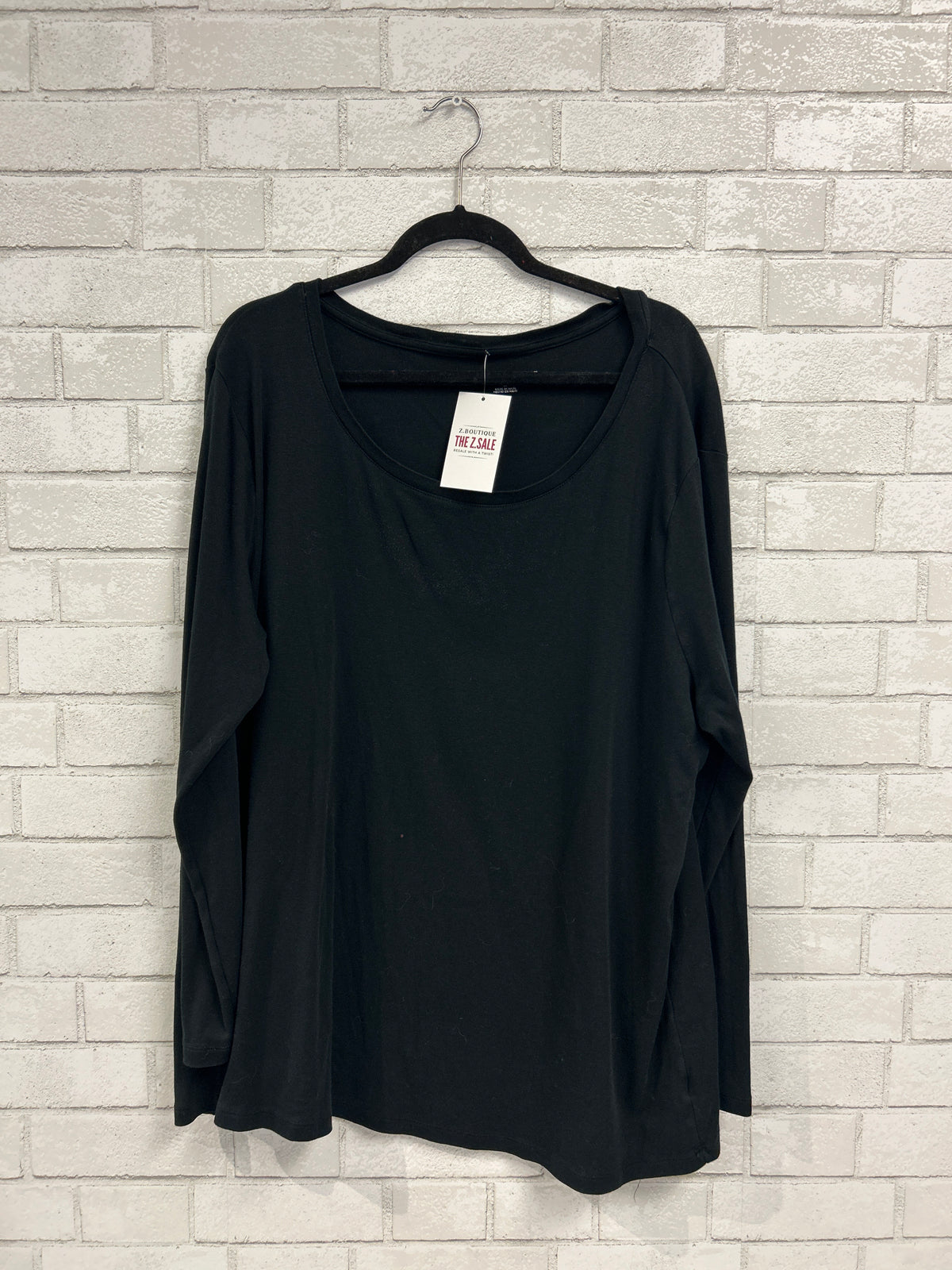 Black Long Sleeve Top - Ava & Viv