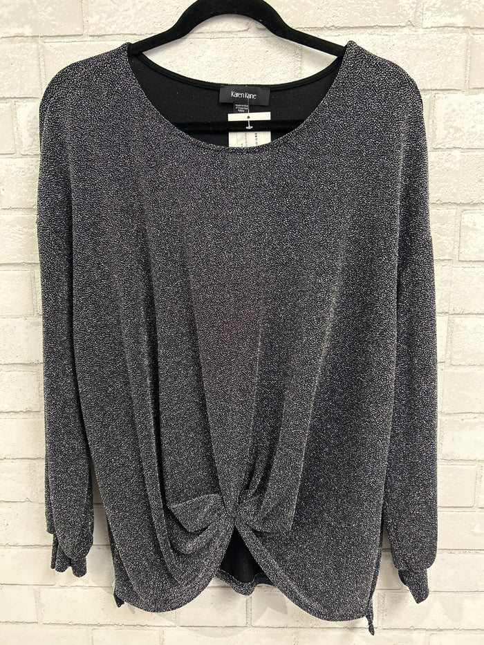 Silver Sparkle Top - Karen Kane