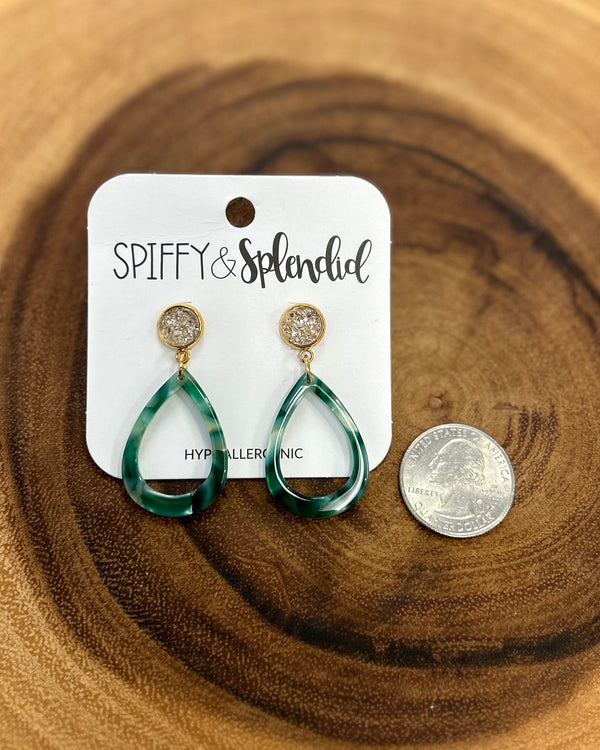 Tara Earrings in Fern