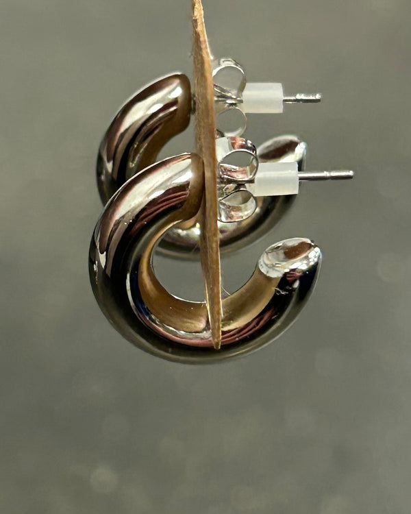 Gold-Dipped Earrings | Silver