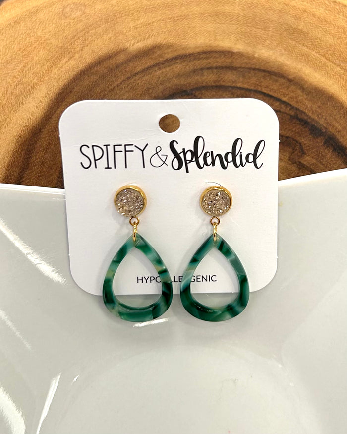 Tara Earrings in Fern