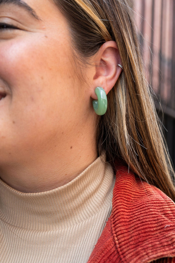 Chloe Hoops | Sage