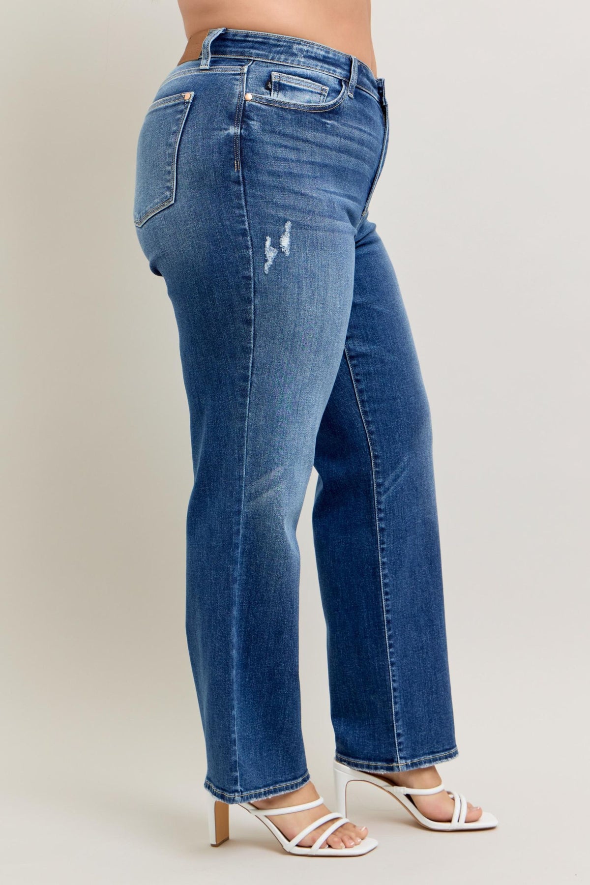 High Waist 90's Straight Leg