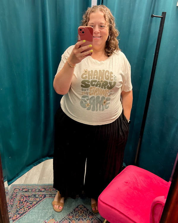 Change is Scary Crop Tee