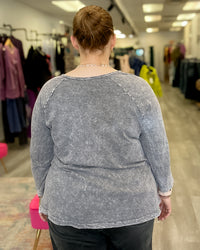 Breeze Cotton Patch Pocket Tunic | Mid Grey