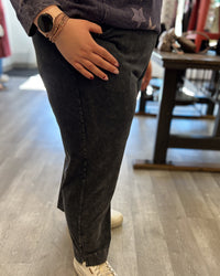 Cotton Slim Pocket Pants | Black