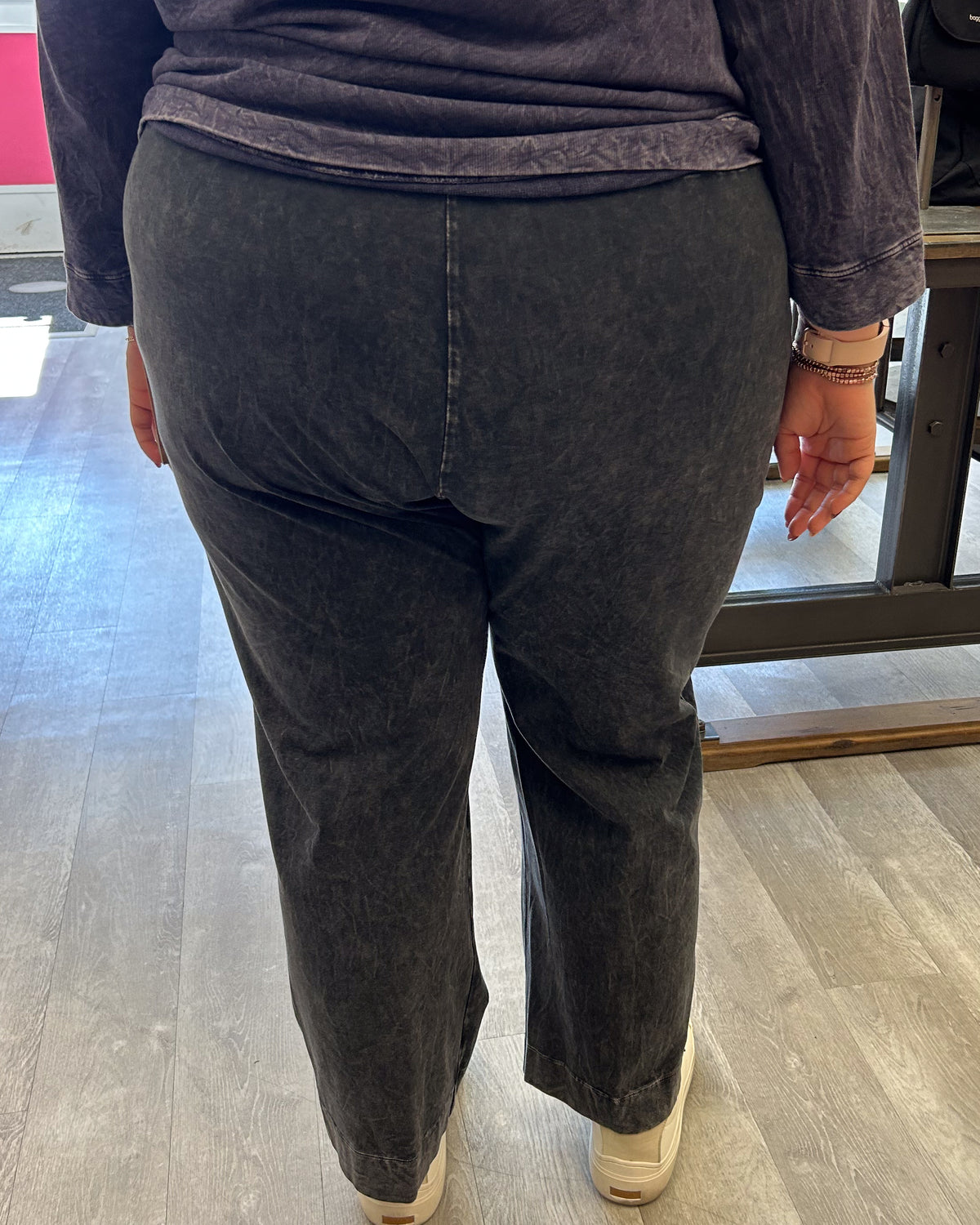 Cotton Slim Pocket Pants | Black