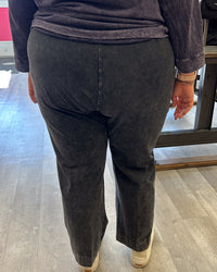 Cotton Slim Pocket Pants | Black