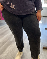 Cotton Slim Pocket Pants | Black