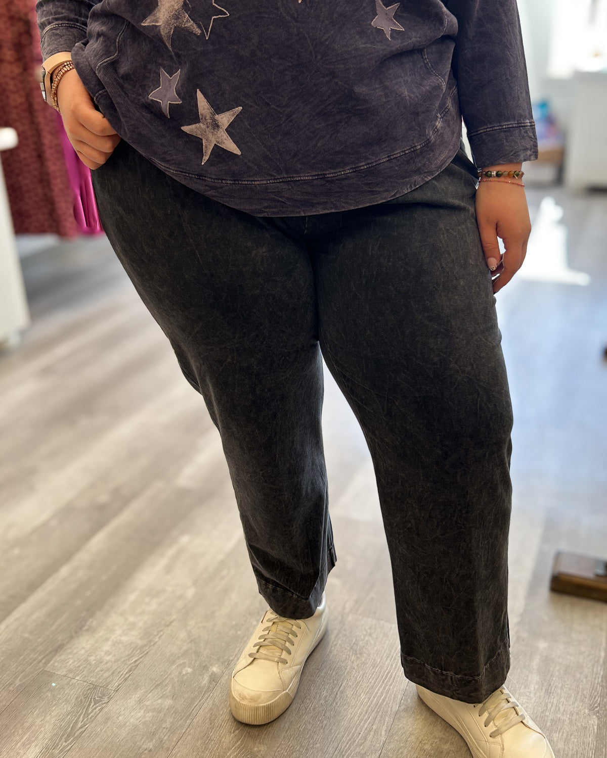 Cotton Slim Pocket Pants | Black