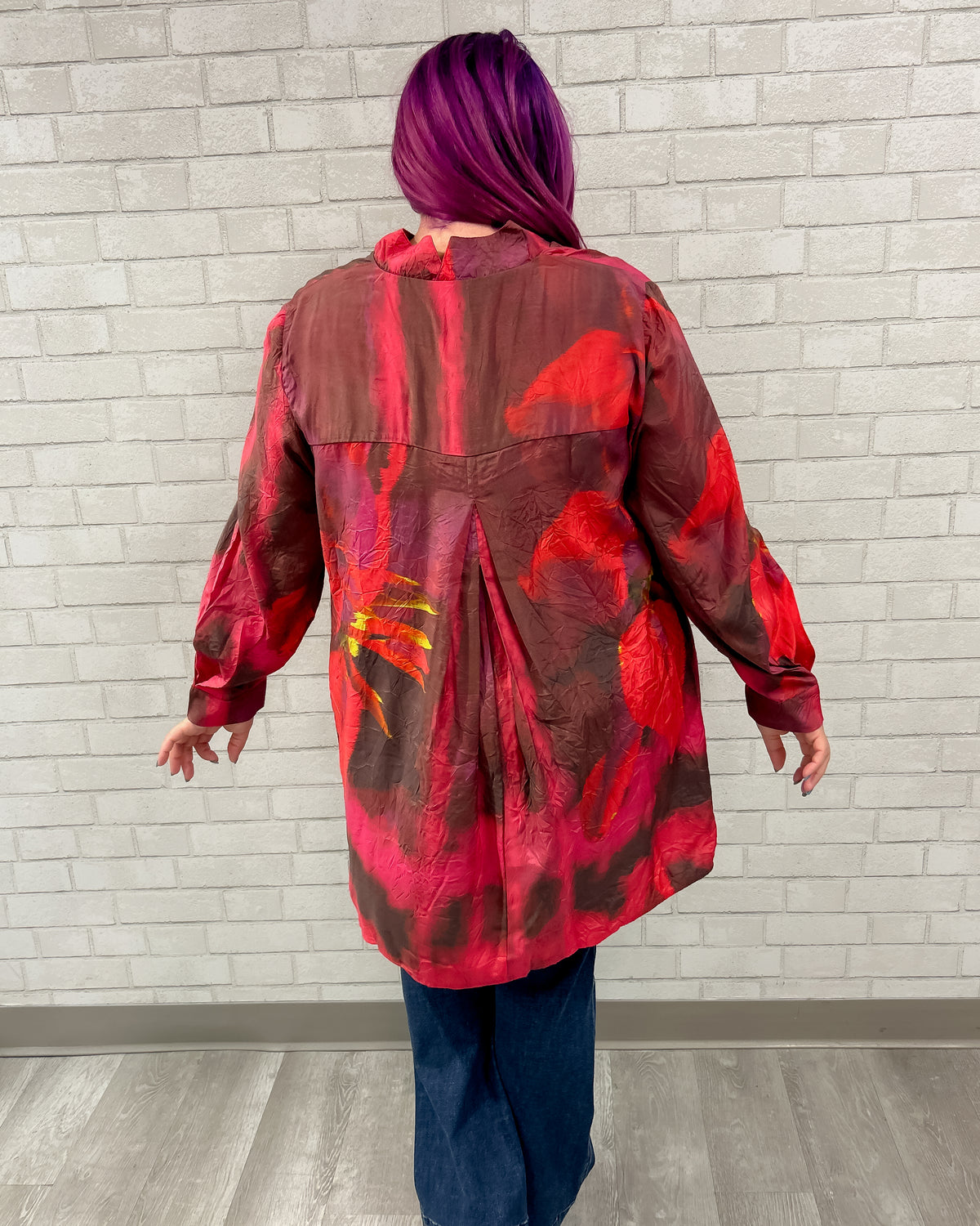 Floral Inverted Pleat Tunic
