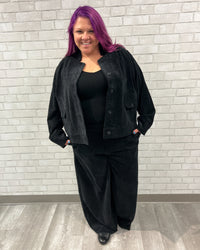 Corduroy Button Front Jacket