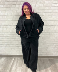 Corduroy Trousers | Black