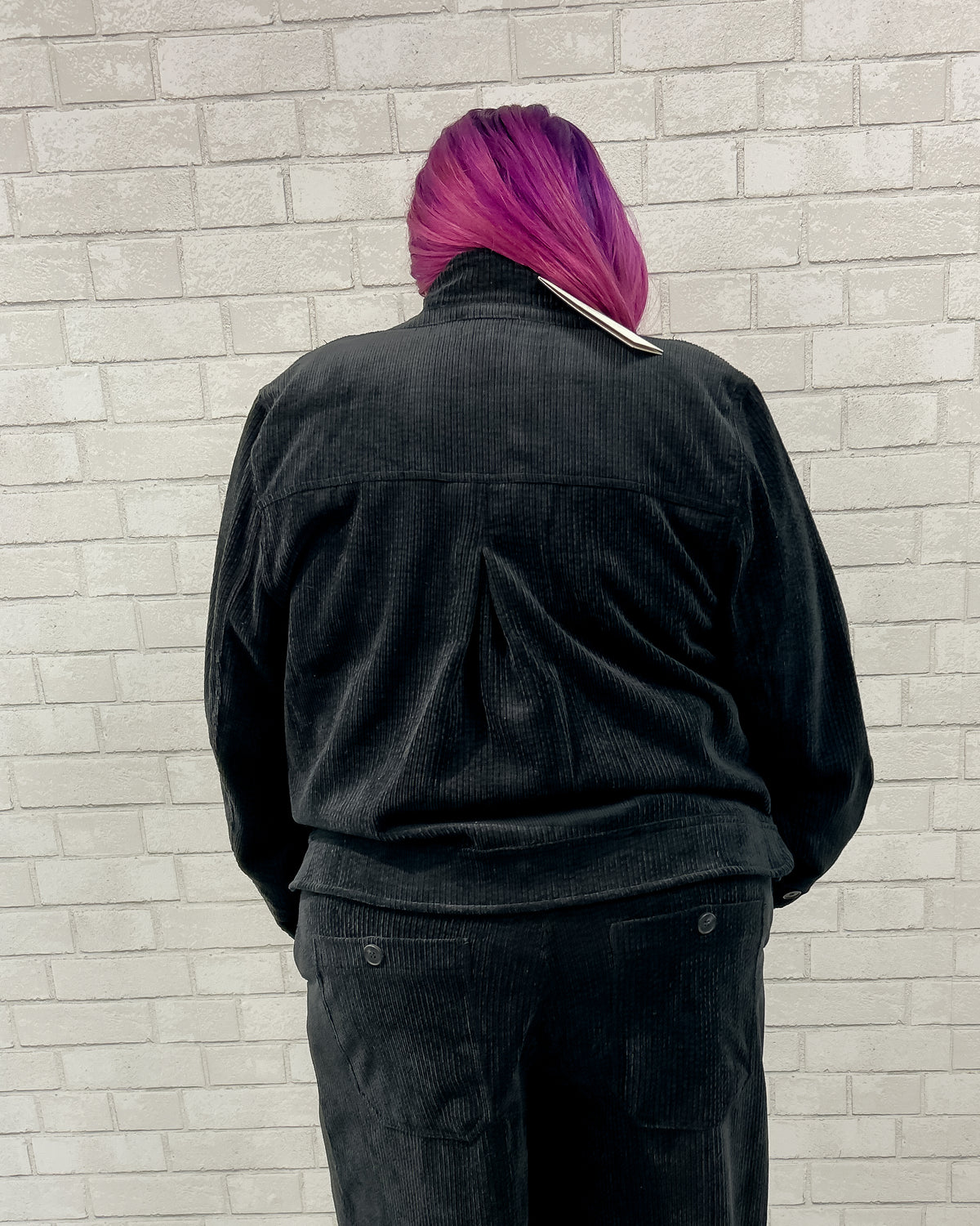 Corduroy Button Front Jacket